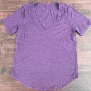 LuluLemon size large purple v neck